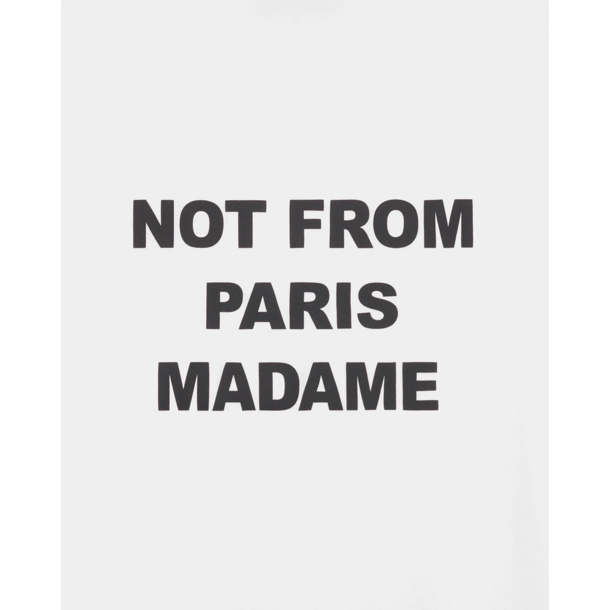 T-shirt Drôle de Monsieur Slogan blanc détail