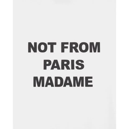 T-shirt Drôle de Monsieur Slogan blanc détail