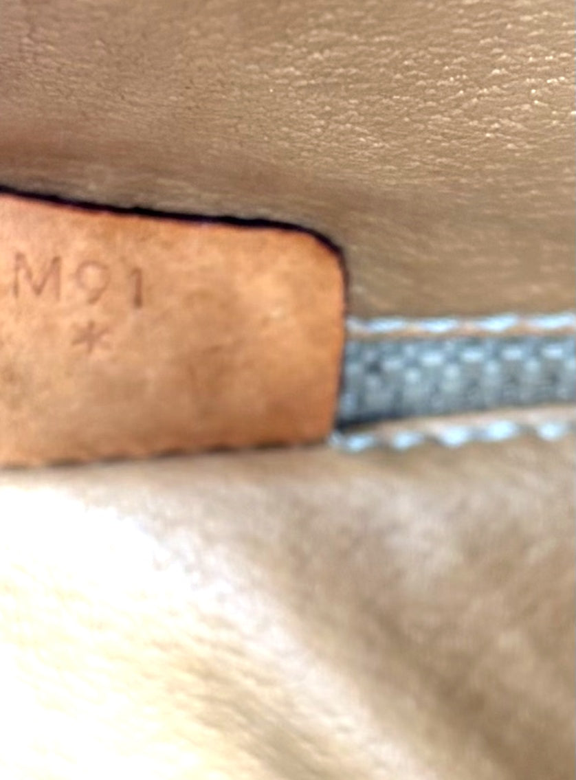 Céline Sac Seau Toile Macadam - marquage intérieur M91
