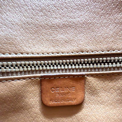 Céline sac seau Macadam blanc - intérieur et étiquette Céline Paris Made in Italy