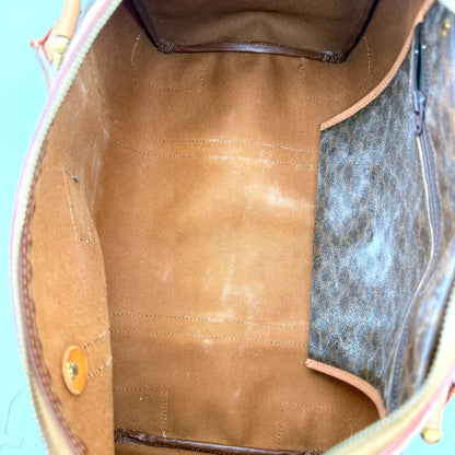 Céline Boston 35 - intérieur toile camel et poche zippée Macadam