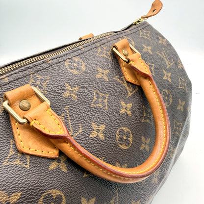 Louis Vuitton Speedy 30 - poignées cuir vachette et attaches laiton