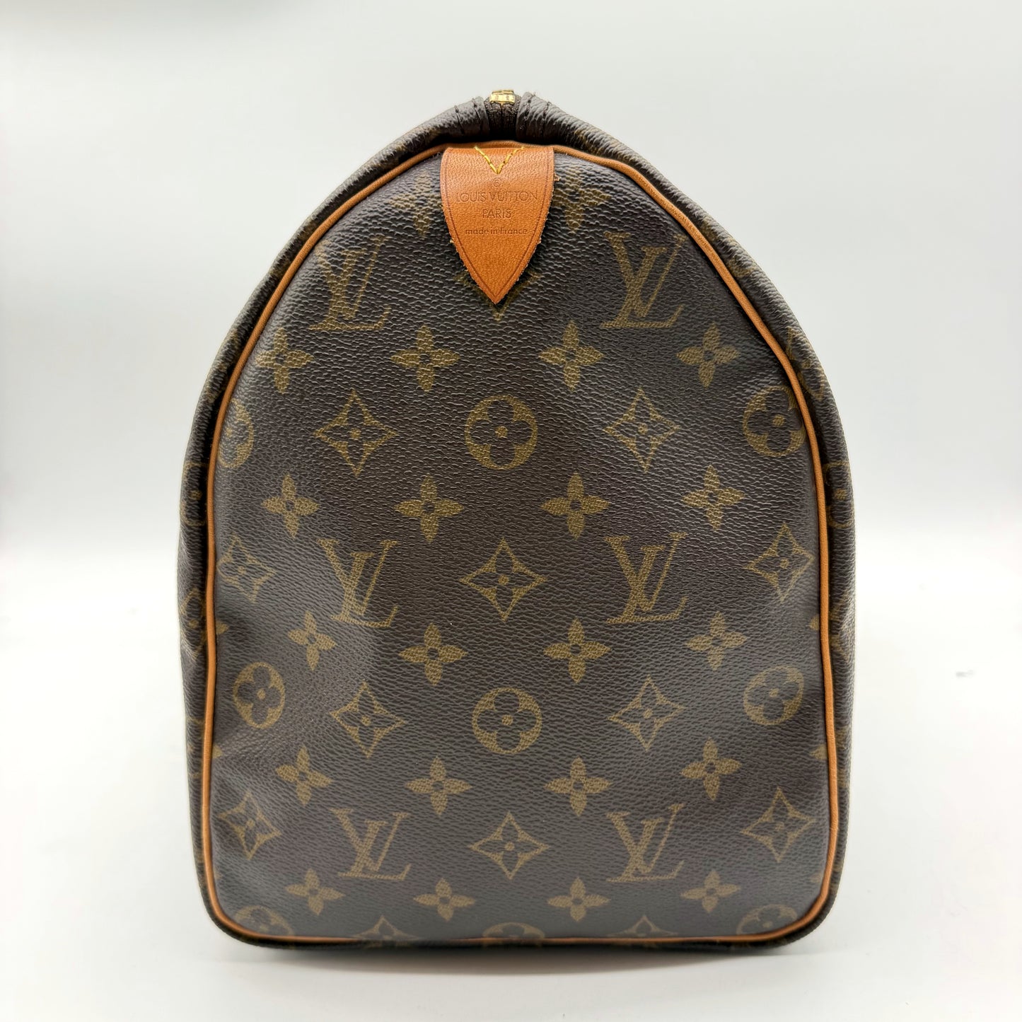 Louis Vuitton Speedy 40 Toile Monogram - profil côté, motif monogram