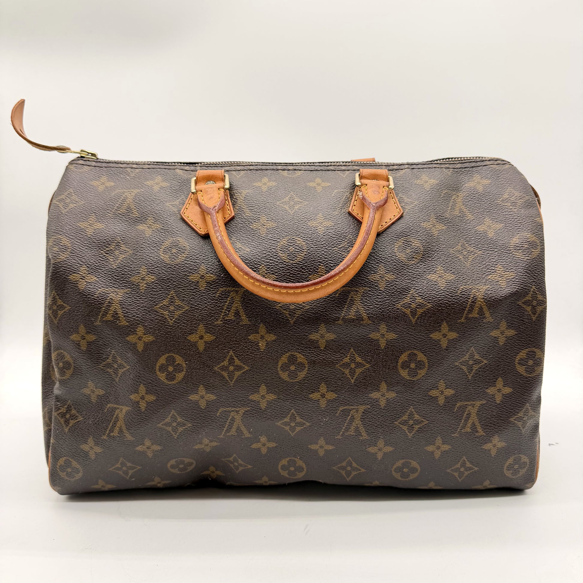 Louis Vuitton Speedy 35 Toile Monogram - vue arrière avec fermeture zip