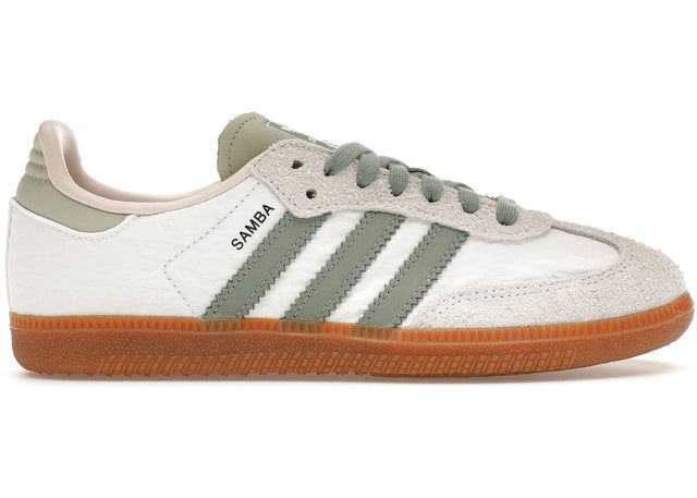 Adidas Samba OG Cloud White Silver Green