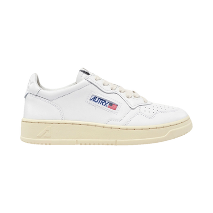 Autry Medalist Low White Leather