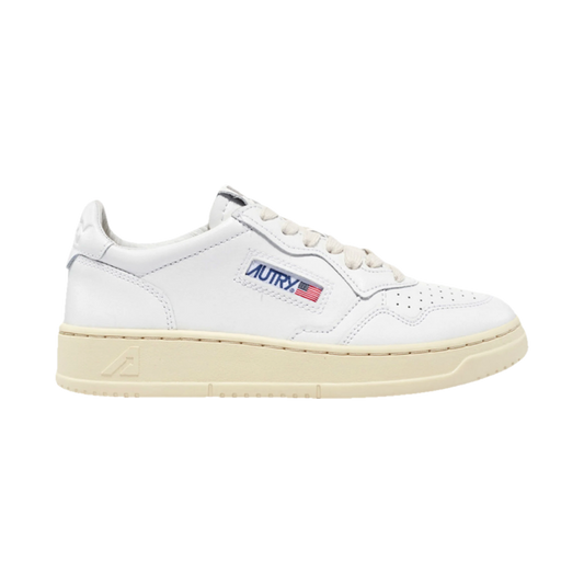 Autry Medalist Low White Leather