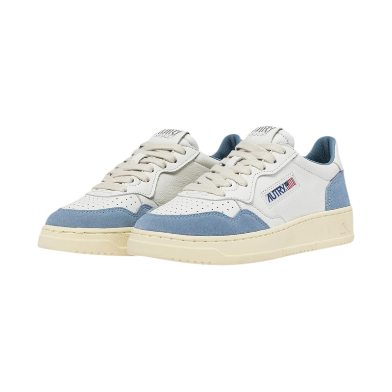 Autry Medalist Low White And Light Blue