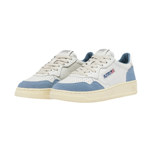 Autry Medalist Low White And Light Blue