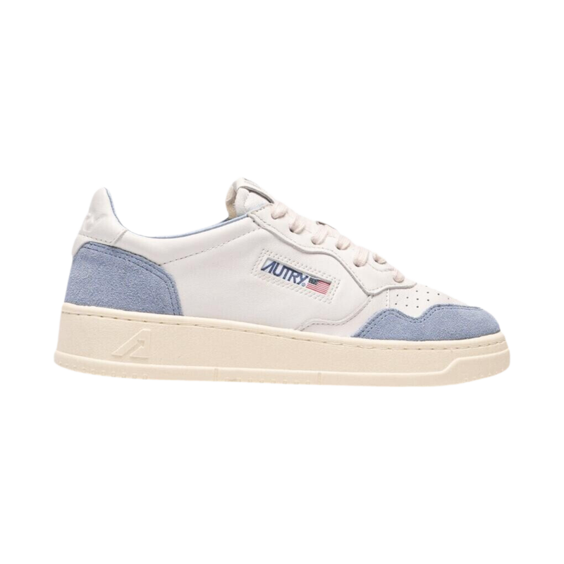 Autry Medalist Low White And Light Blue