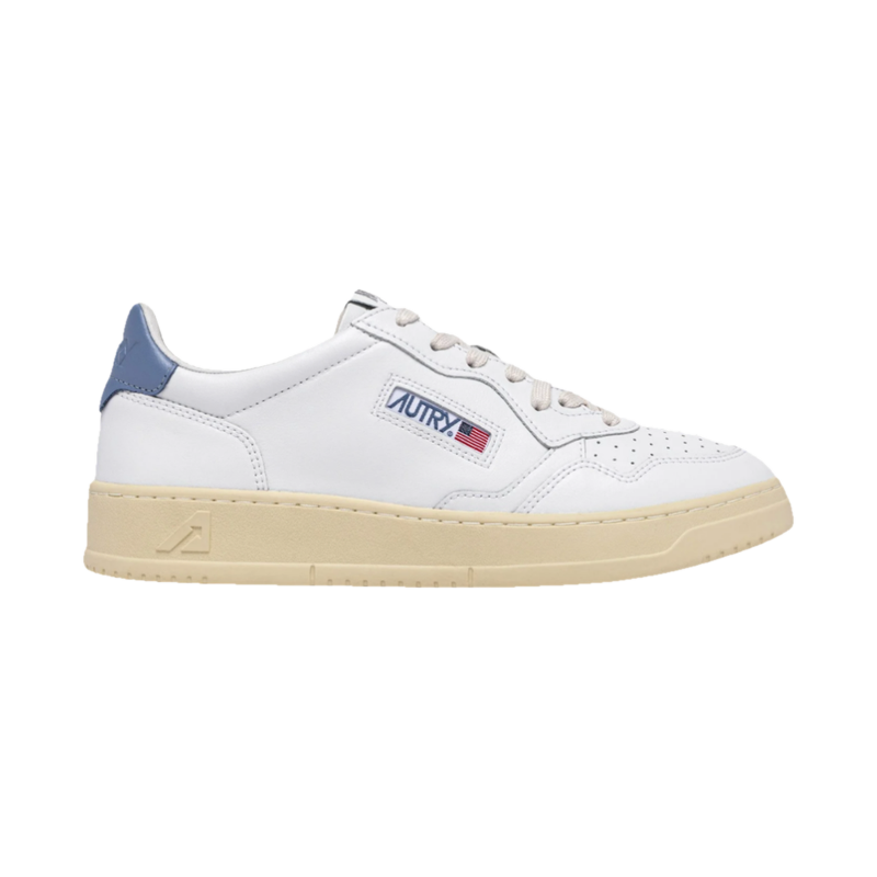 Autry Medalist Low White & Tempest Leather
