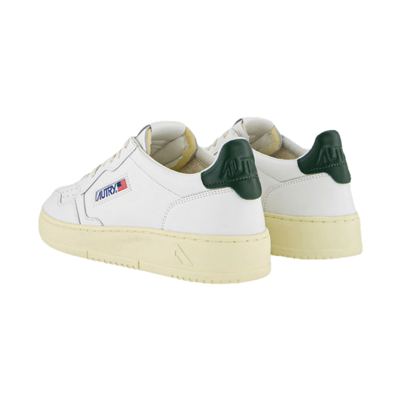 Autry Medalist Low White & Mountain Leather