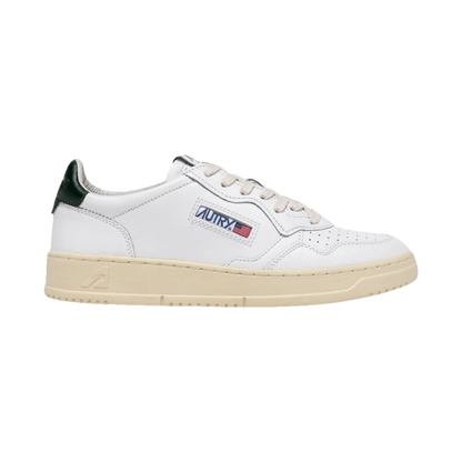 Autry Medalist Low White & Mountain Leather
