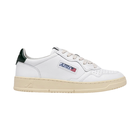 Autry Medalist Low White & Mountain Leather