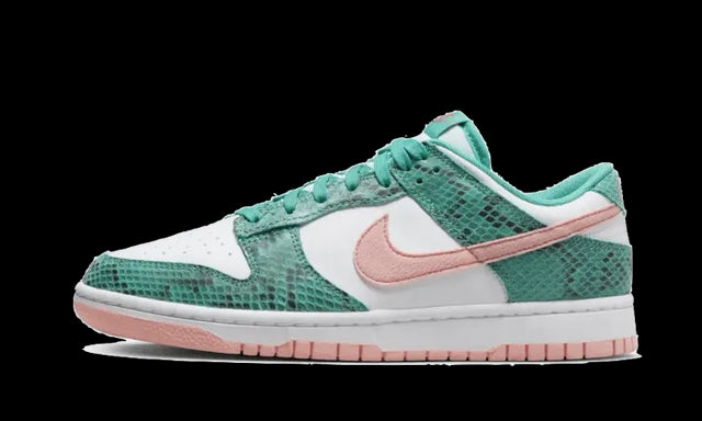 Nike Dunk Low Snakeskin Washed Teal Bleached Coral - DR8577-300