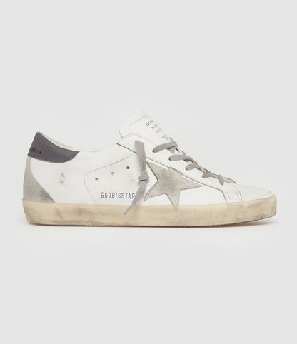 Golden Goose Super-Star cuir blanc étoile grise
