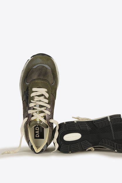 Golden Goose Running Dad kaki noir