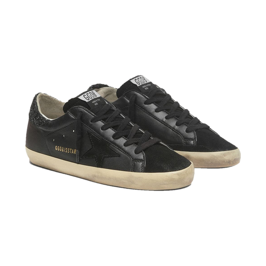 Golden Goose – Super-Star Nappa Preta com Lurex