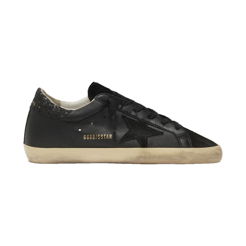 Golden Goose – Super-Star Nappa Zwart Glimmerend