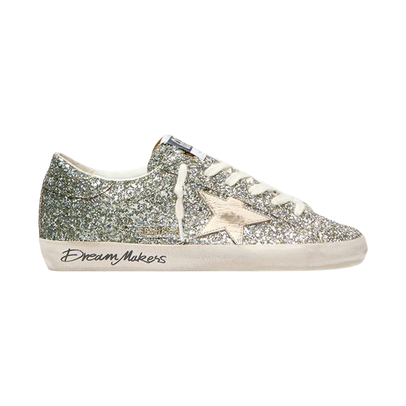 Golden Goose Super-Star em pele com lantejoulas