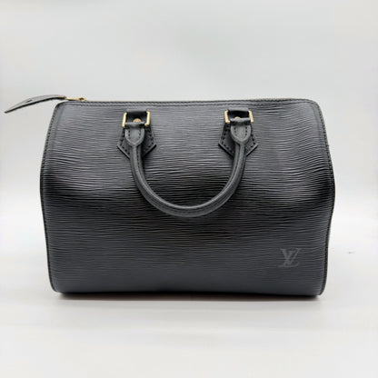 Louis Vuitton Speedy 25 cuir Epi noir - vue arriere