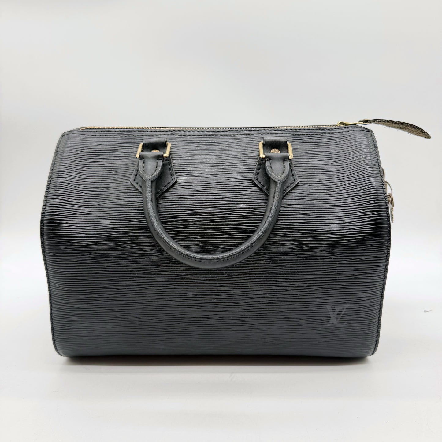 Louis Vuitton Speedy 25 cuir Epi noir - vue avant