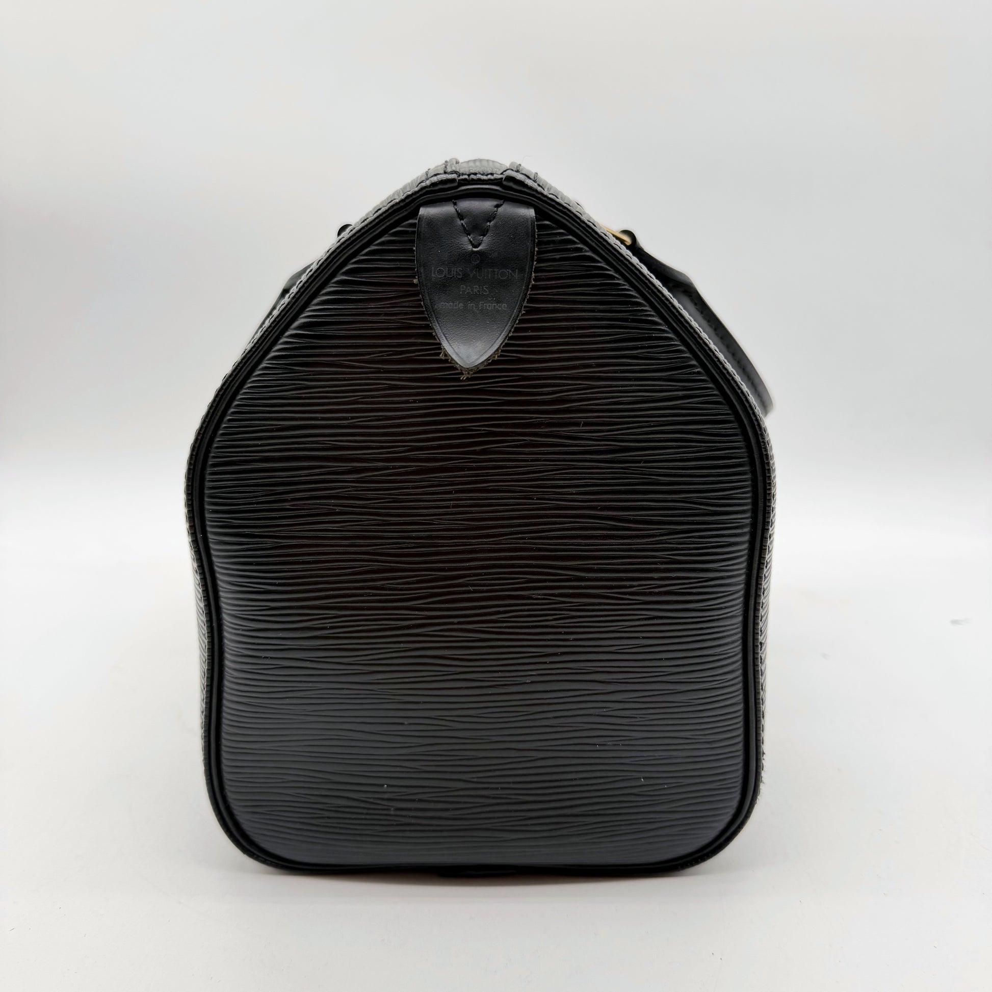 Louis Vuitton Speedy 25 cuir Epi noir - vue de cote