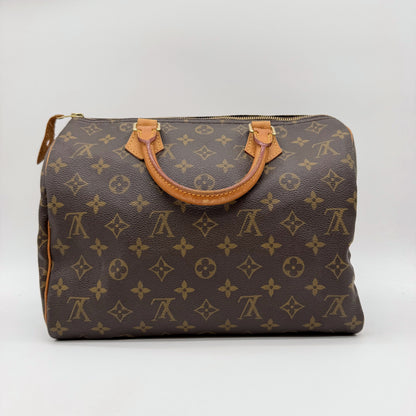 Louis Vuitton Speedy 30 toile Monogram marron - vue arriere