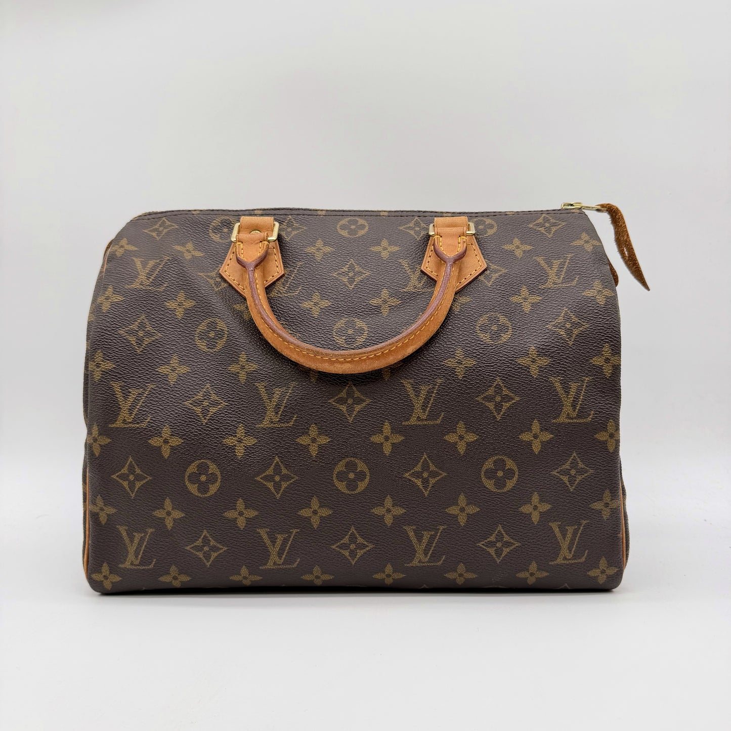 Louis Vuitton Speedy 30 toile Monogram marron - vue avant
