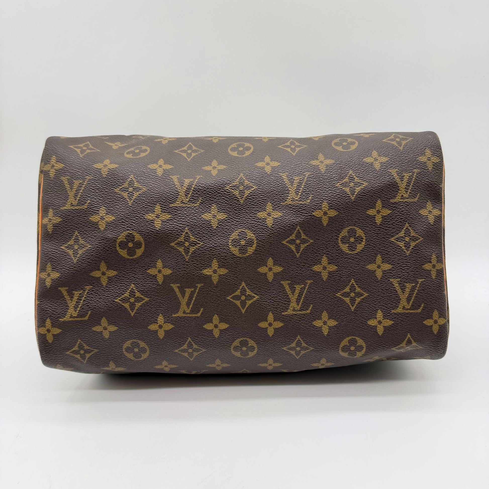 Louis Vuitton Speedy 30 toile Monogram marron - vue de profil