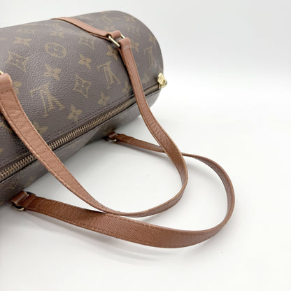 Louis Vuitton Papillon 30 Monogram - anses en cuir vachetta et fermeture zip