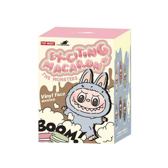 Pop Mart Labubu The Monsters Tasty Macarons Vinyl Face Sealed Case