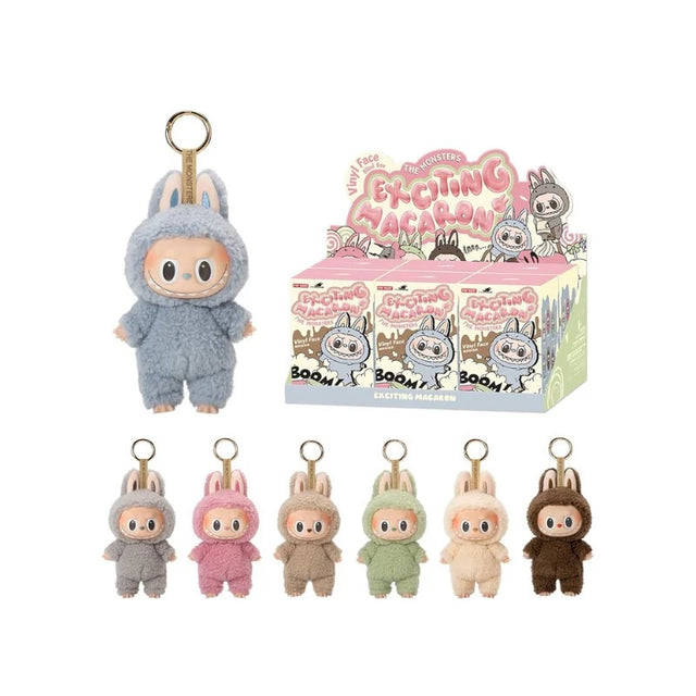 Pop Mart Labubu The Monsters Tasty Macarons Vinyl Face Sealed Case
