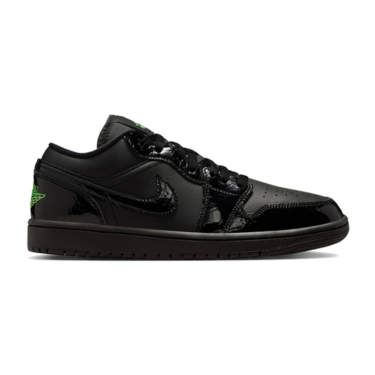 Air Jordan 1 Low SE Black Croc Scream Green