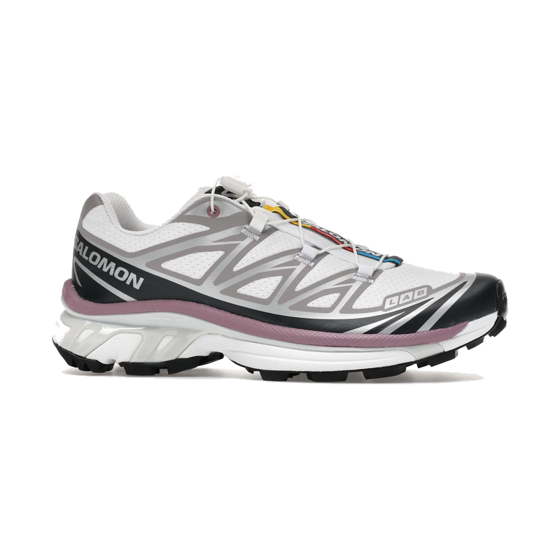Salomon XT-6 White Black Dusky Orchid
