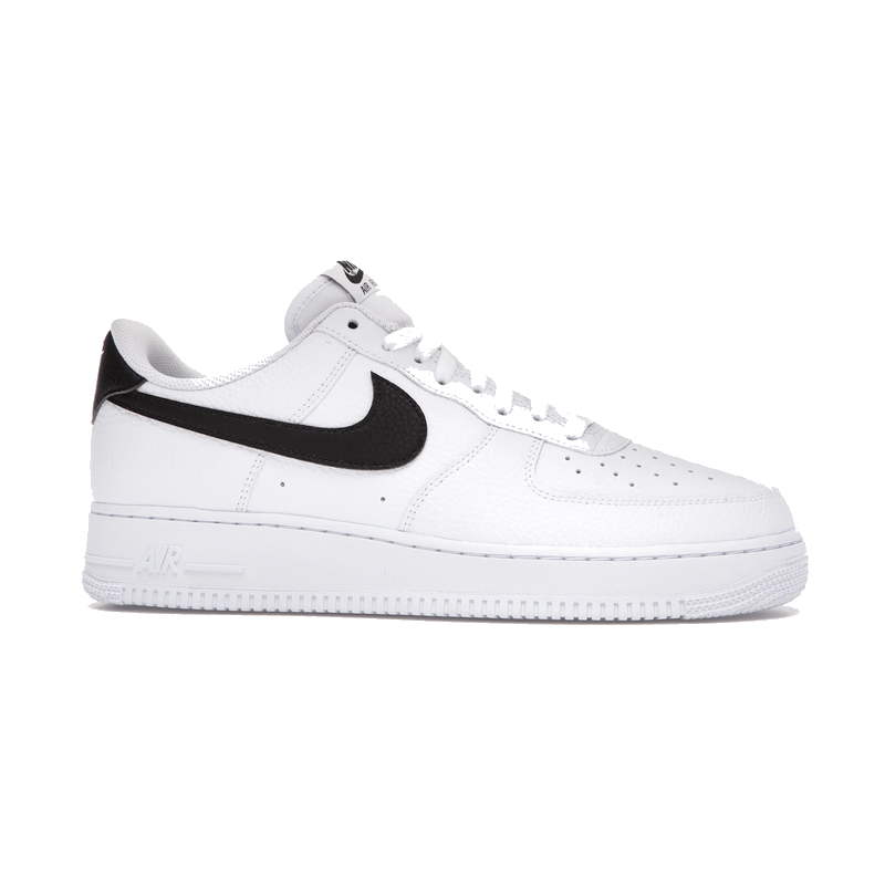 Nike Air Force 1 Low '07 White Black Pebbled Leather
