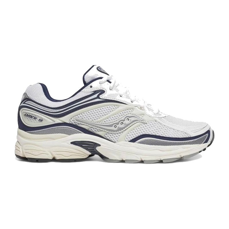 Saucony ProGrid Omni 9 Tomorrow, Meet Yesterday Pack White Navy