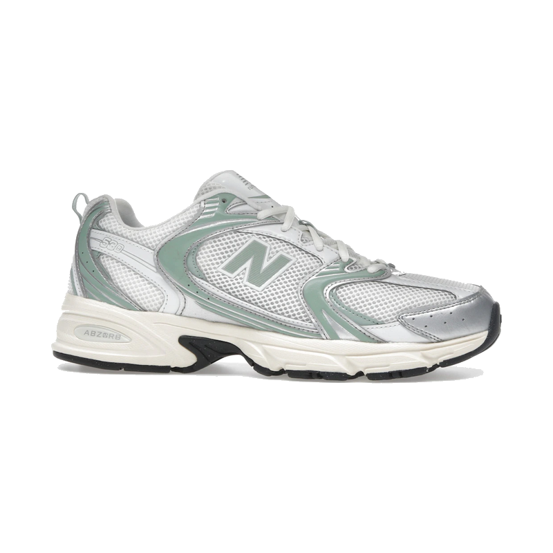 New Balance 530 Silver Metallic Mosaic Green