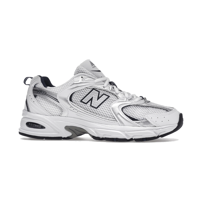 New Balance 530 White Silver Navy