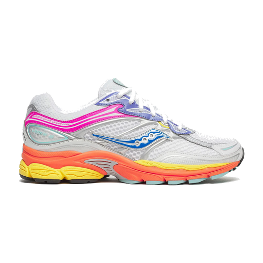 Saucony ProGrid Omni 9 White Multi Pink Orange Yellow