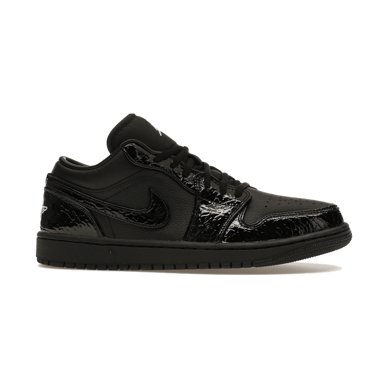 Air Jordan 1 Low SE Patent Elephant Black