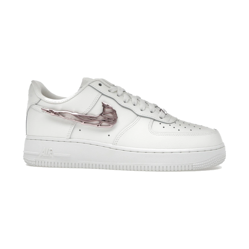 Nike Air Force 1 Low Liquid Metal Swoosh Metallic Rose Gold