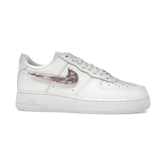 Nike Air Force 1 Low Liquid Metal Swoosh Metallic Rose Gold