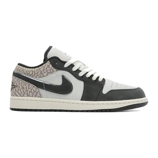 Air Jordan 1 Low SE Sail Deep Pewter Elephent Print
