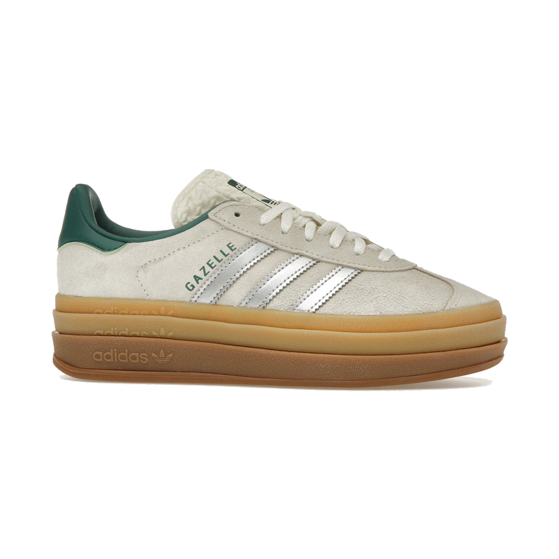 Adidas Gazelle Bold Off White Collegiate Green