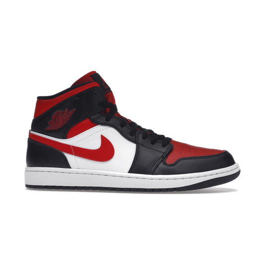 Air Jordan 1 Mid White Black Red 2022