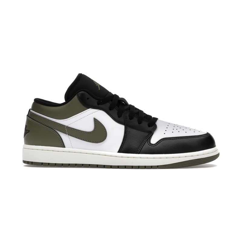 Air Jordan 1 Low Black Toe Medium Olive