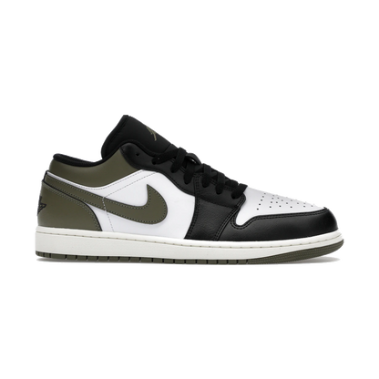 Air Jordan 1 Low Black Toe Medium Olive