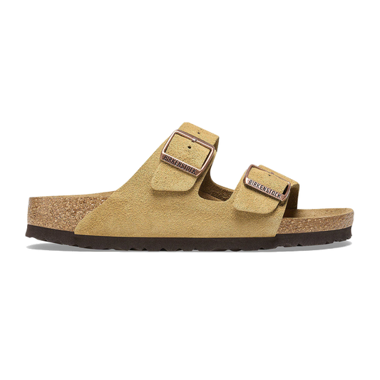 Birkenstock Arizona Suede Leather Latte Cream