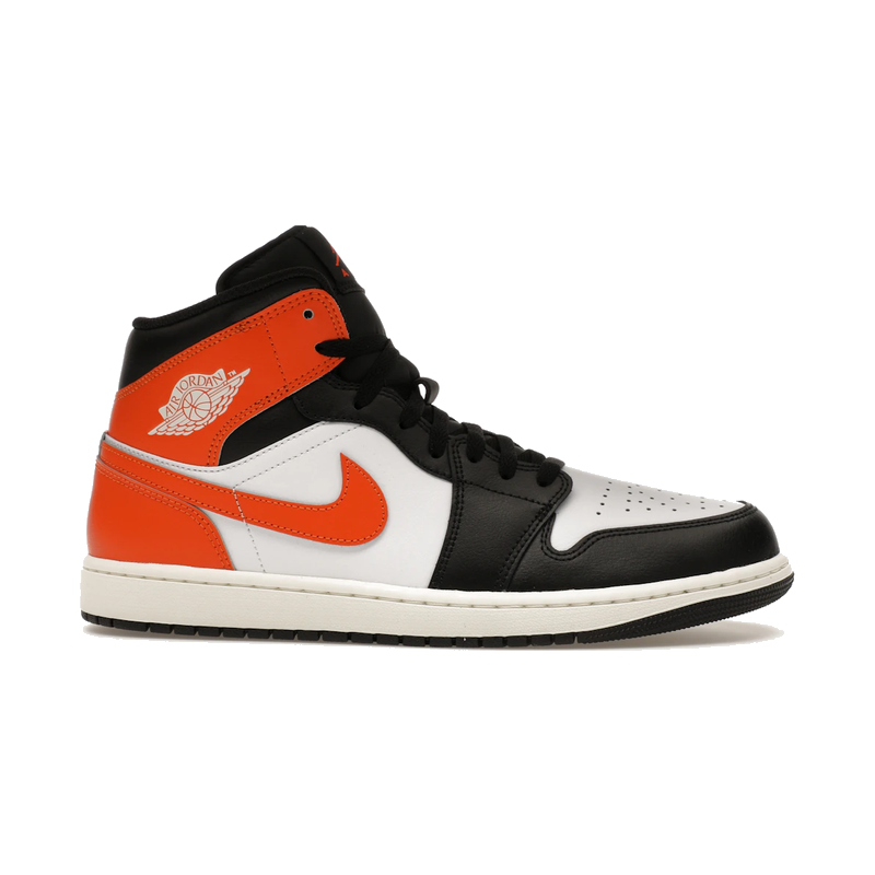 Air Jordan 1 Mid Black Toe Starfish